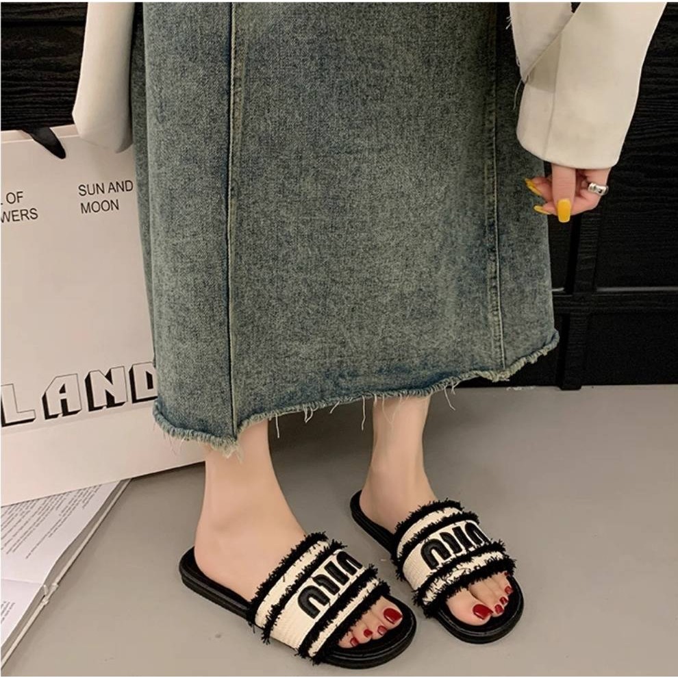 厚底涼鞋 一字拖鞋 編織拖鞋 防滑拖鞋 休閒拖鞋 女生涼拖鞋 軟底拖鞋 室外拖鞋 百搭拖鞋 度假涼鞋 H-11-細節圖3