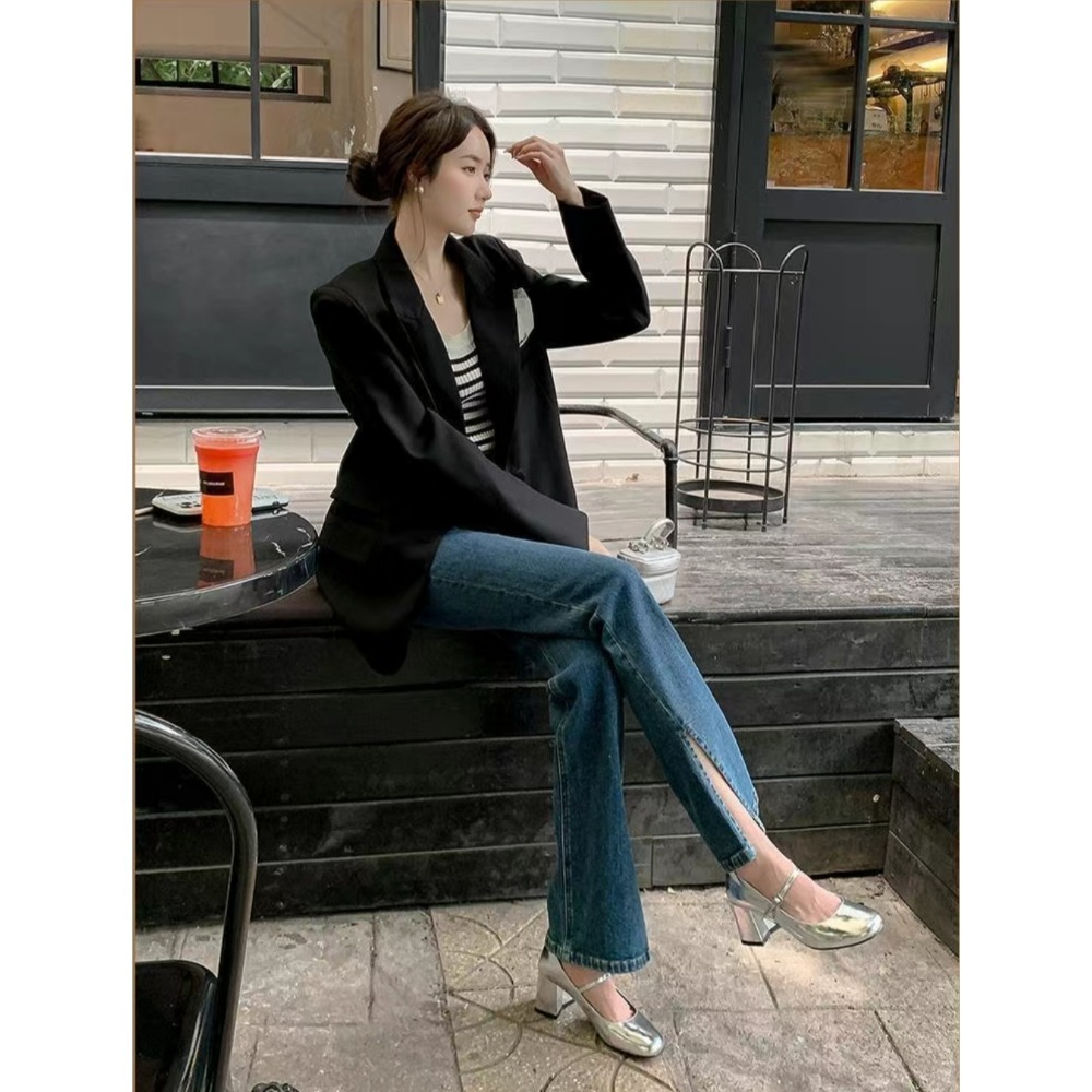 瑪麗珍粗跟鞋 復古方頭設計 穩定中跟高度 顯瘦修飾腿型 舒適好走不咬腳 約會上班百搭氣質鞋款 D77-細節圖2