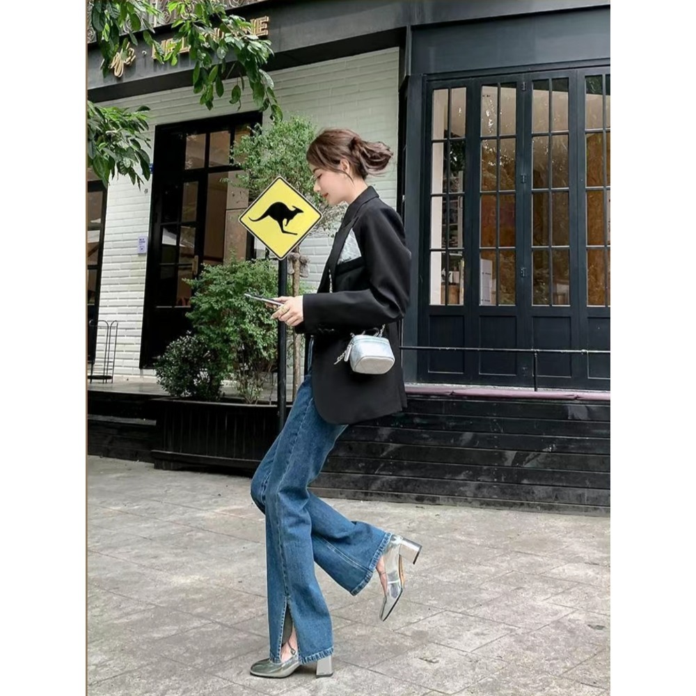 瑪麗珍粗跟鞋 復古方頭設計 穩定中跟高度 顯瘦修飾腿型 舒適好走不咬腳 約會上班百搭氣質鞋款 D77-細節圖3