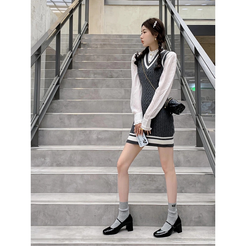 瑪麗珍粗跟鞋 復古方頭設計 穩定中跟高度 顯瘦修飾腿型 舒適好走不咬腳 約會上班百搭氣質鞋款 D77-細節圖7