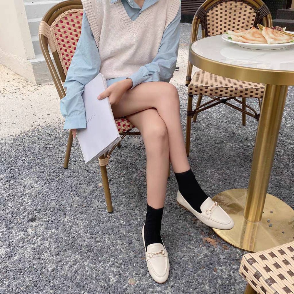 大尺43 碼樂福鞋 金屬飾扣百搭質感 商務休閒兩用 柔軟鞋墊舒適好走 穩固防滑鞋底 修飾腳型 日常通勤必備 G1206-細節圖6