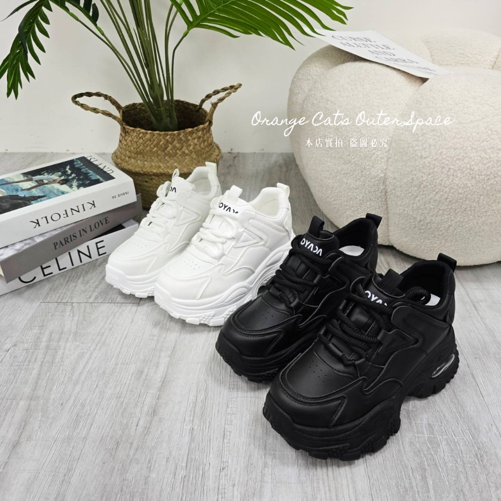 厚底鞋 增高鞋 老爹鞋 氣墊鞋 顯瘦鞋 百搭鞋 運動鞋 女生鞋 黑白鞋 休閒鞋 學生鞋 時尚鞋-細節圖7