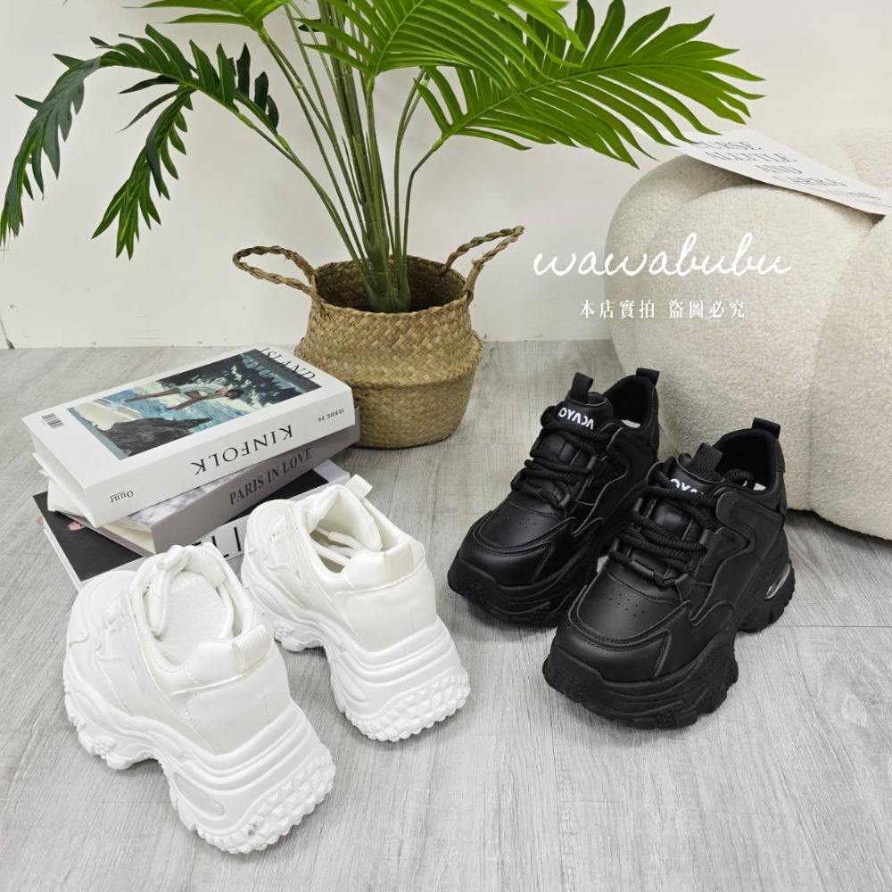 厚底鞋 增高鞋 老爹鞋 氣墊鞋 顯瘦鞋 百搭鞋 運動鞋 女生鞋 黑白鞋 休閒鞋 學生鞋 時尚鞋-細節圖8