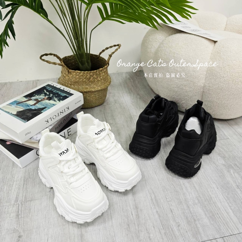 厚底鞋 增高鞋 老爹鞋 氣墊鞋 顯瘦鞋 百搭鞋 運動鞋 女生鞋 黑白鞋 休閒鞋 學生鞋 時尚鞋-細節圖9