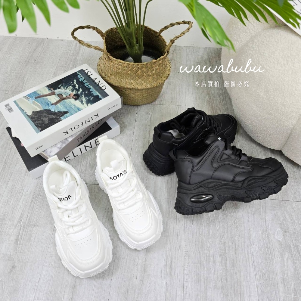 厚底鞋 增高鞋 老爹鞋 氣墊鞋 顯瘦鞋 百搭鞋 運動鞋 女生鞋 黑白鞋 休閒鞋 學生鞋 時尚鞋-細節圖10