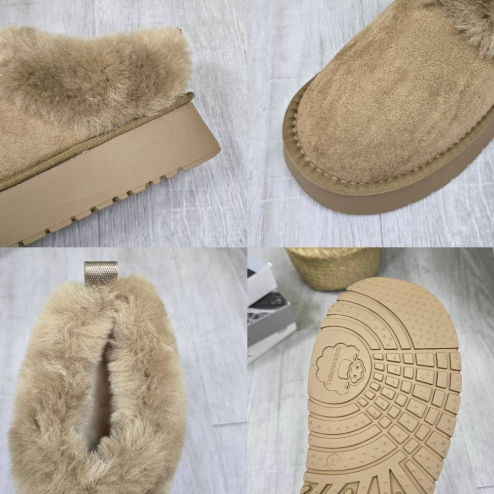 東大門同款♥️可愛保暖雪靴 毛毛雪靴 平底雪靴 雪靴 雪地靴 休閒短靴 靴子 短筒 低筒 保暖靴 內鋪毛 5506-細節圖11