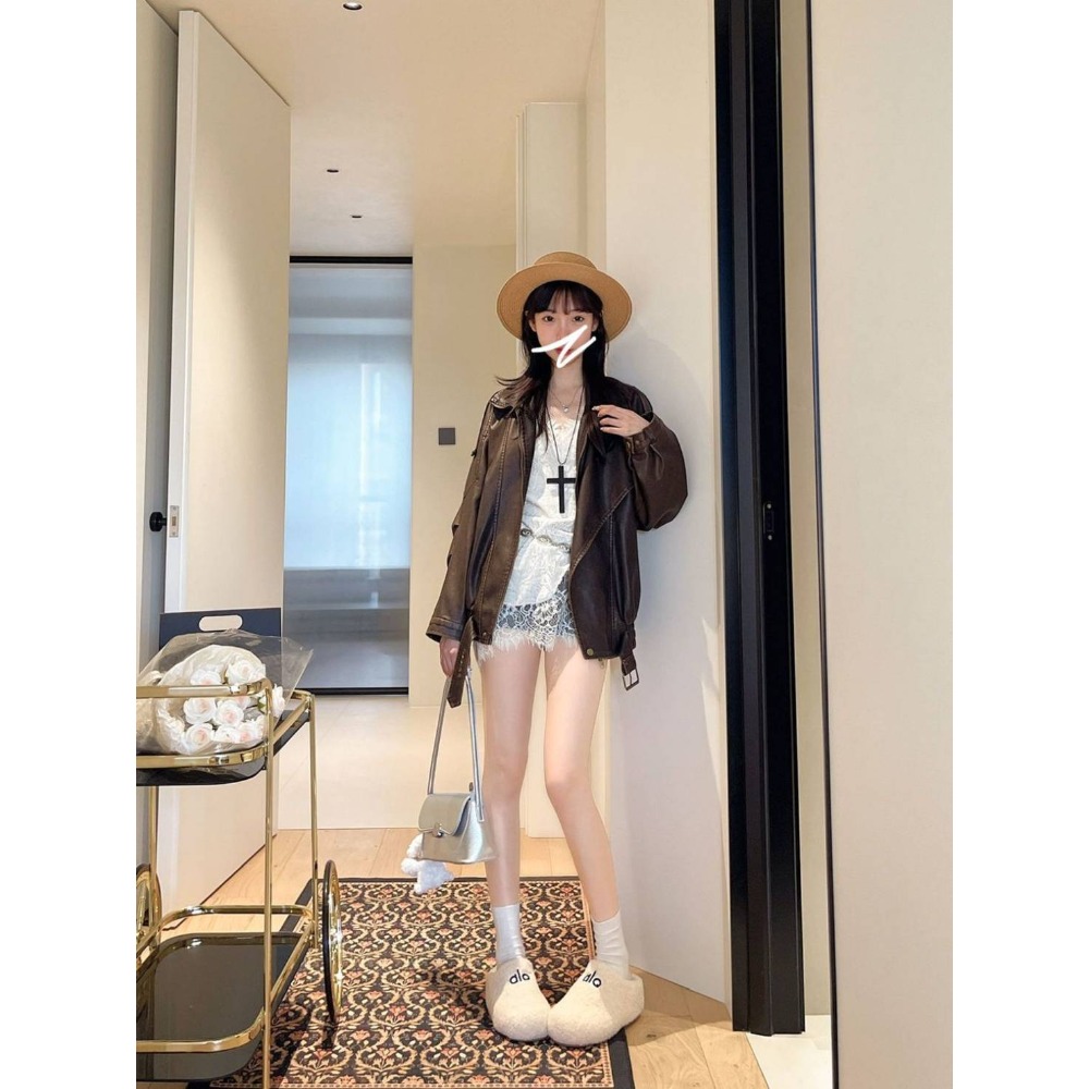 厚底毛毛鞋 女款懶人拖鞋 室內外兩穿 保暖刷毛 防滑耐磨 軟底好走 不磨腳 冬季居家外出皆可穿搭 熱門推薦款 3750-細節圖4