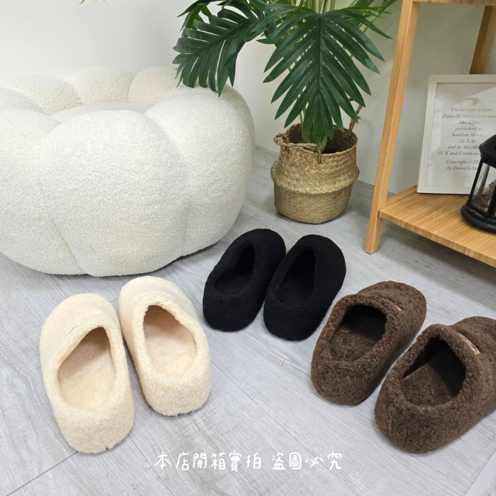 厚底毛毛鞋 女款懶人拖鞋 室內外兩穿 保暖刷毛 防滑耐磨 軟底好走 不磨腳 冬季居家外出皆可穿搭 熱門推薦款 3750-細節圖9