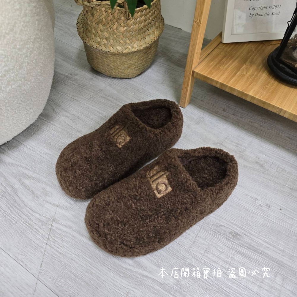 厚底毛毛鞋 女款懶人拖鞋 室內外兩穿 保暖刷毛 防滑耐磨 軟底好走 不磨腳 冬季居家外出皆可穿搭 熱門推薦款 3750-規格圖11