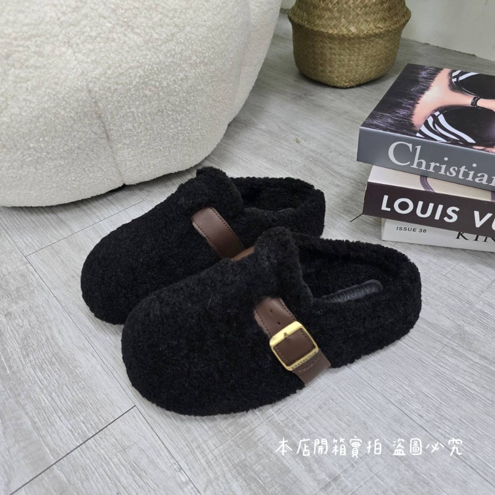 麂皮保暖🔥鋪毛勃肯拖鞋【台灣現貨】毛毛拖 厚底毛毛 雪靴 保暖 刷毛 懶人鞋 半拖 毛毛拖鞋 勃肯鞋 毛鞋 TK913-規格圖11
