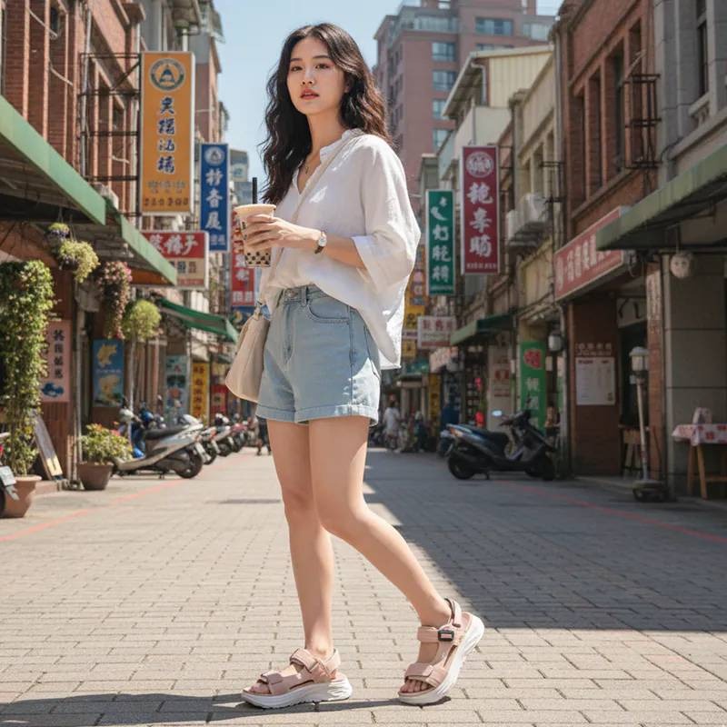 G.P涼鞋 女涼鞋 厚底涼鞋 運動涼鞋 女運動涼鞋 防滑涼鞋 舒適涼鞋 魔鬼氈涼鞋 輕量涼鞋 休閒涼鞋 G5736W-細節圖5