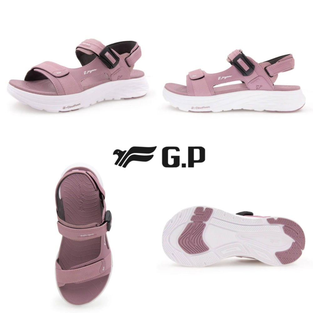 G.P涼鞋 女涼鞋 厚底涼鞋 運動涼鞋 女運動涼鞋 防滑涼鞋 舒適涼鞋 魔鬼氈涼鞋 輕量涼鞋 休閒涼鞋 G5736W-規格圖10