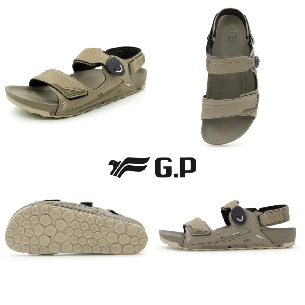 G.P涼鞋 男涼鞋 運動涼鞋 男運動涼鞋 戶外涼鞋 防滑涼鞋 魔鬼氈涼鞋 男拖鞋 休閒涼鞋 男戶外涼鞋 G9561M-細節圖11
