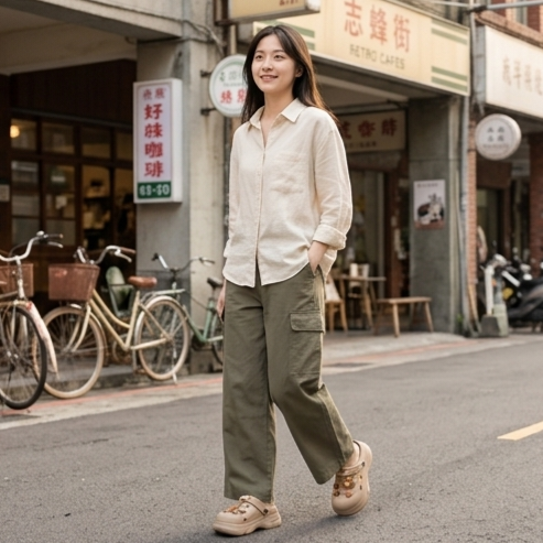 全防水增高洞洞鞋🔥時尚風洞洞鞋 厚底洞洞鞋 洞洞拖鞋 防水洞洞鞋 可愛卡通洞洞鞋 洞洞鞋配件鞋扣 QQ8189-細節圖3