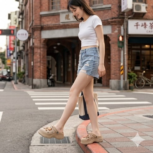 全防水增高洞洞鞋🔥時尚風洞洞鞋 厚底洞洞鞋 洞洞拖鞋 防水洞洞鞋 可愛卡通洞洞鞋 洞洞鞋配件鞋扣 QQ8189-細節圖5