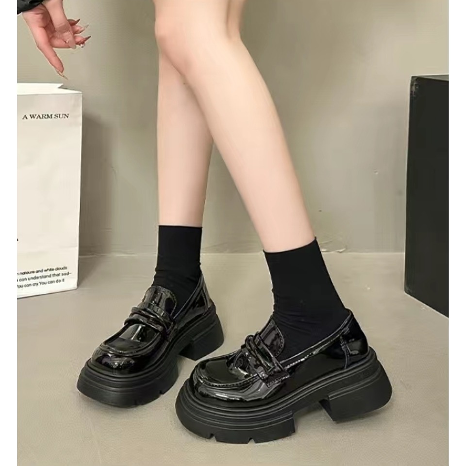 厚底小皮鞋 樂福鞋 皮鞋 厚底樂福鞋 方頭紳士鞋 牛津鞋 復古英倫風皮鞋 學生鞋 紳士鞋 牛津鞋 D418 D419-細節圖2