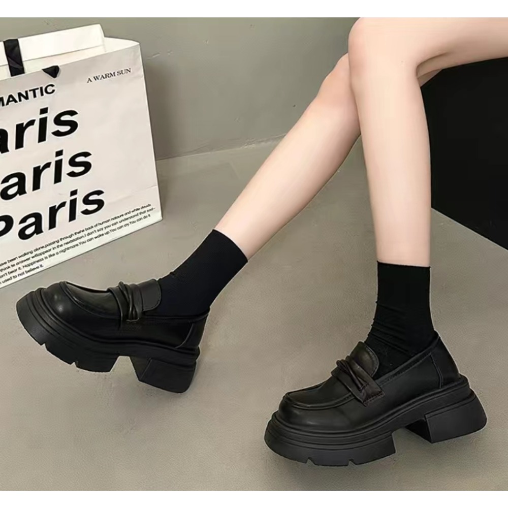 厚底小皮鞋 樂福鞋 皮鞋 厚底樂福鞋 方頭紳士鞋 牛津鞋 復古英倫風皮鞋 學生鞋 紳士鞋 牛津鞋 D418 D419-細節圖6