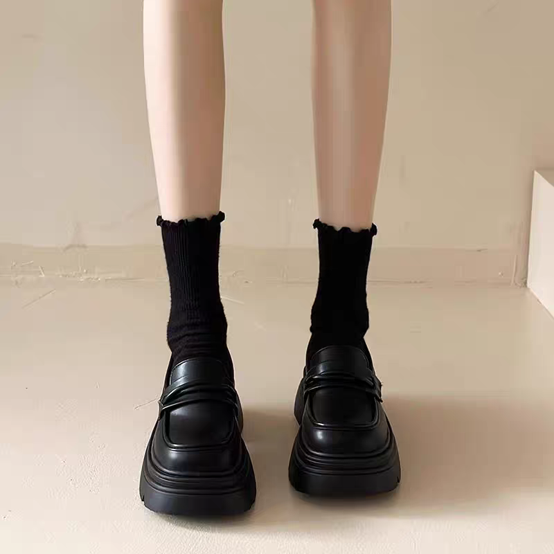 厚底小皮鞋 樂福鞋 皮鞋 厚底樂福鞋 方頭紳士鞋 牛津鞋 復古英倫風皮鞋 學生鞋 紳士鞋 牛津鞋 D418 D419-細節圖8