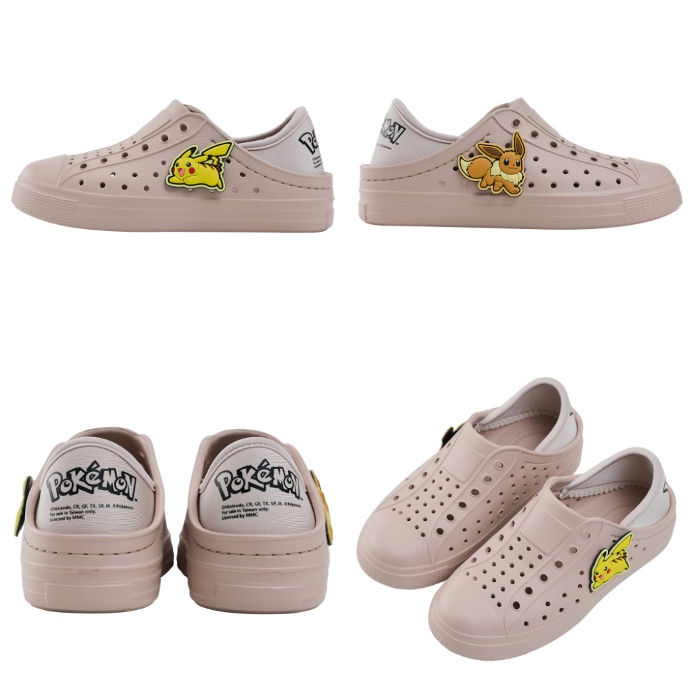 正版寶可夢兒童洞洞鞋 皮卡丘胖丁伊布 噴火龍 防水防滑 兒童涼拖鞋 輕量洞洞鞋 兩穿懶人鞋 幼兒園男童女童 台灣現貨-細節圖7