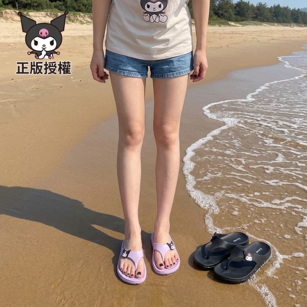 整雙防水 夾腳拖 三麗鷗 人字拖鞋女 人字拖 防水 防滑 室外 拖鞋 夾腳拖鞋 夾腳拖鞋 沙灘鞋 拖鞋女824750-細節圖8