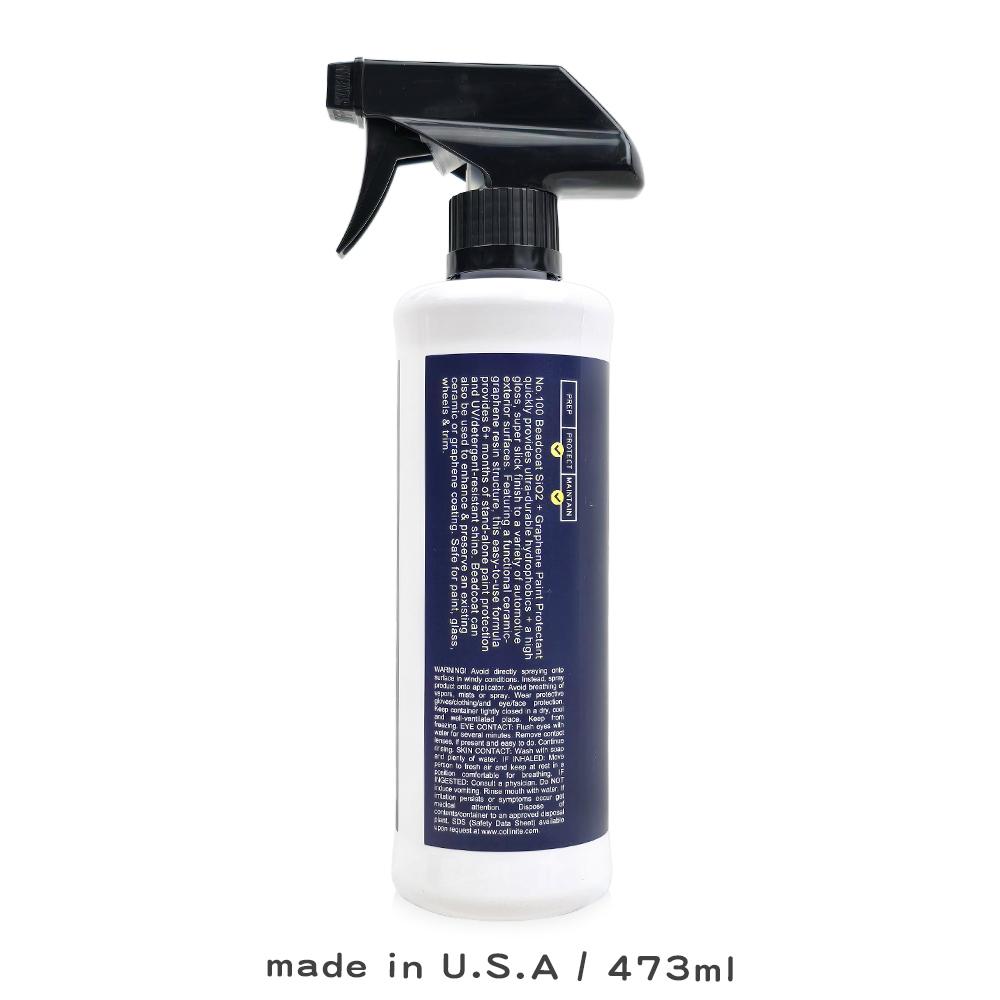 Collinite 柯林 陶瓷石墨烯噴霧封體｜100｜473ml｜SiO₂石墨烯高光澤撥水｜快速施工6個月防護｜庫柏蒂諾-細節圖2