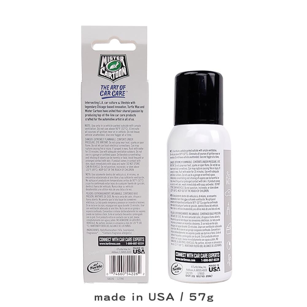 Turtle Wax 龜牌 除臭噴霧｜54226｜57g｜卡通先生新車香味｜Odor-X分解異味｜庫柏蒂諾-細節圖2