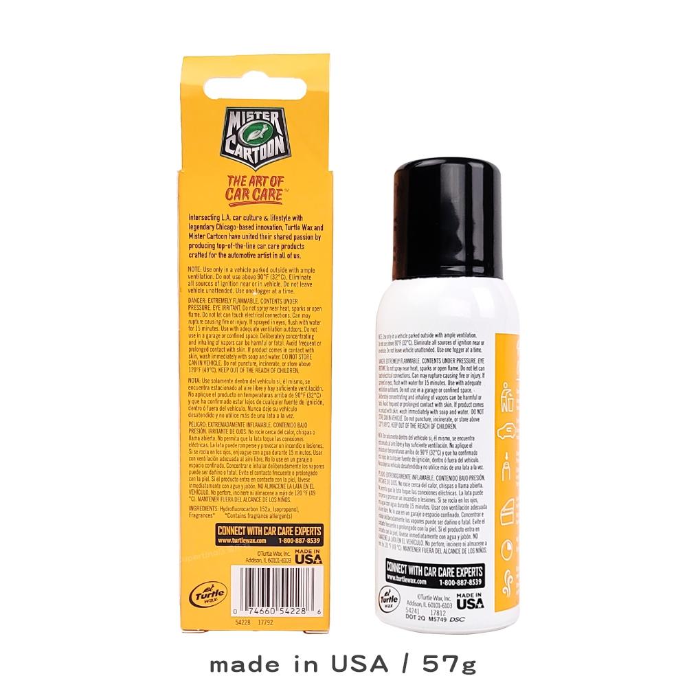 Turtle Wax 龜牌 除臭噴霧｜54228｜57g｜卡通先生日落蜜桃香｜Odor-X分解異味｜庫柏蒂諾-細節圖2