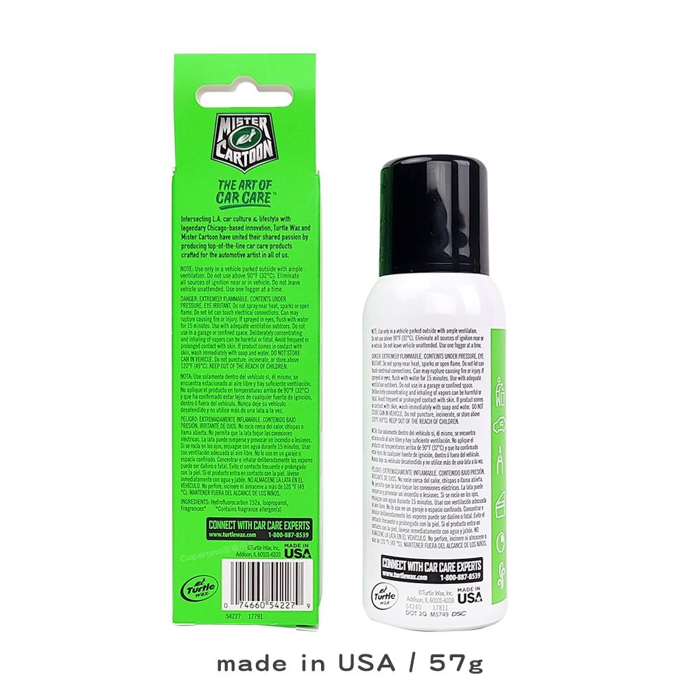 Turtle Wax 龜牌 除臭噴霧｜54227｜57g｜卡通先生Odor-X技術｜車內異味分解｜庫柏蒂諾-細節圖2