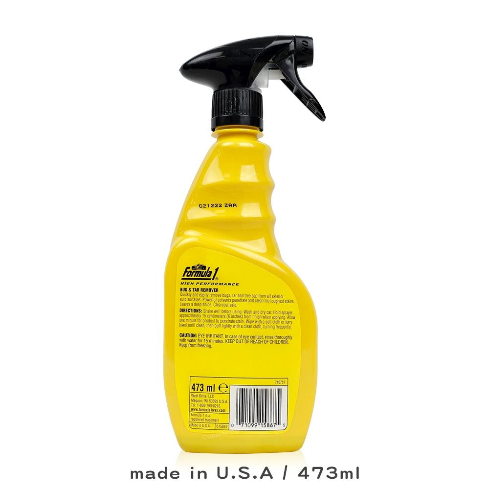 Formula 1 蟲屍柏油清潔劑｜F615867｜473ml｜快速去除鳥糞樹汁柏油｜不刮漆不留白霧｜庫柏蒂諾-細節圖2