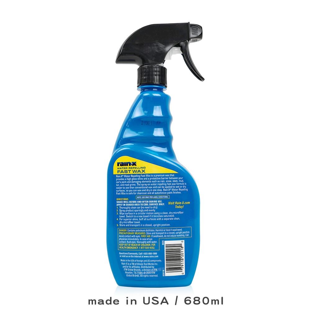 Rain-X 潤克斯 防水噴蠟｜620118W｜680ml｜濕上快乾高光澤｜棕櫚撥水鍍膜｜庫柏蒂諾-細節圖2