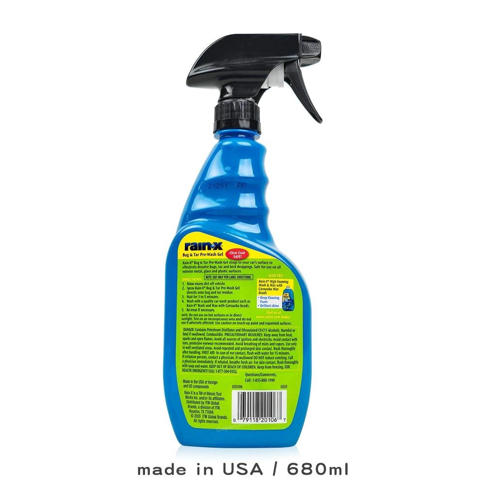 Rain-X 潤克斯 蟲屍柏油清潔劑 620106 680ml 快速溶解 免刷洗 車漆 玻璃 塑膠 安全去汙 蟲屍去除-細節圖2