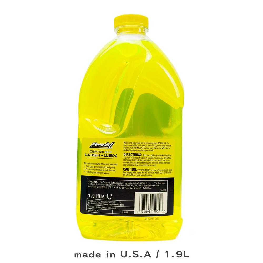 Formula 1 棕櫚光澤洗車精｜F615032｜1900ml｜高泡沫強力清潔｜撥水亮澤不刮漆｜庫柏蒂諾-細節圖2