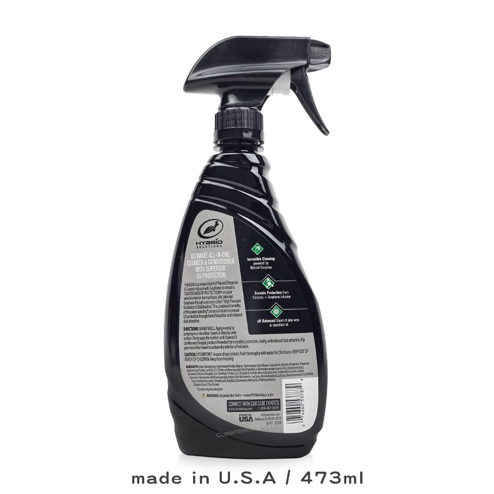 Turtle Wax 龜牌內裝護理噴霧｜53787｜473ml｜陶瓷石墨烯｜抗UV除臭｜車內塑料皮革｜庫柏蒂諾-細節圖2