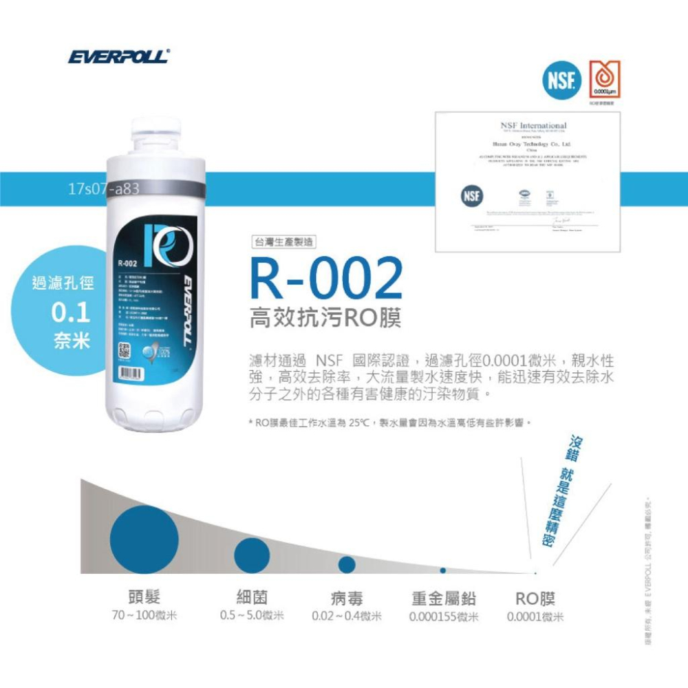 【EVERPOLL】 RO900 極淨純水設備 RO-900 淨水器 無桶直出式 RO 機 大山淨水-細節圖6