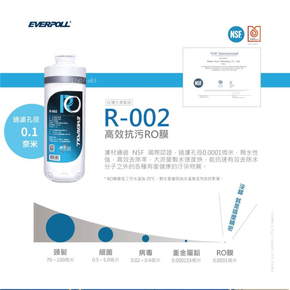 【EVERPOLL】RO-900直出式極淨純水設備(RO900) 搭配EP-168廚下型雙溫無壓飲水機組合 大山淨水-細節圖9