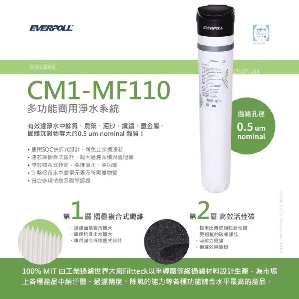 【EVERPOLL】CM2-MF330 CM2MF330 商用全效淨水系統 大山淨水-細節圖5