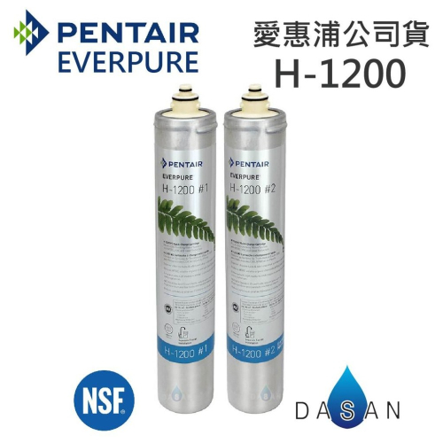 【台灣愛惠浦】H-1200 H1200 金色雷射標籤 原廠公司貨 2支入 濾心 EVERPURE 濾芯 贈小七禮卷300