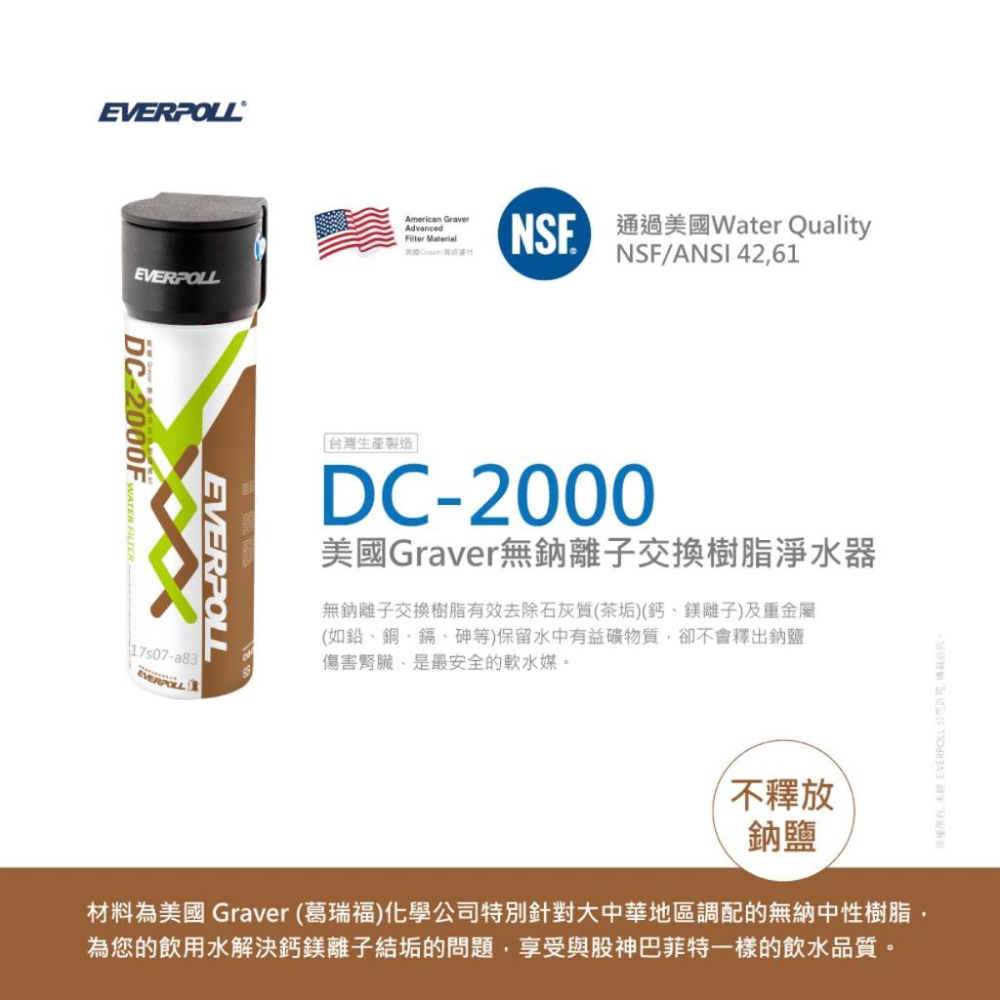 【EVERPOLL】DCP-3000 DCP3000 全面淨化 加強除垢守護升級全效淨水組  大山淨水-細節圖6