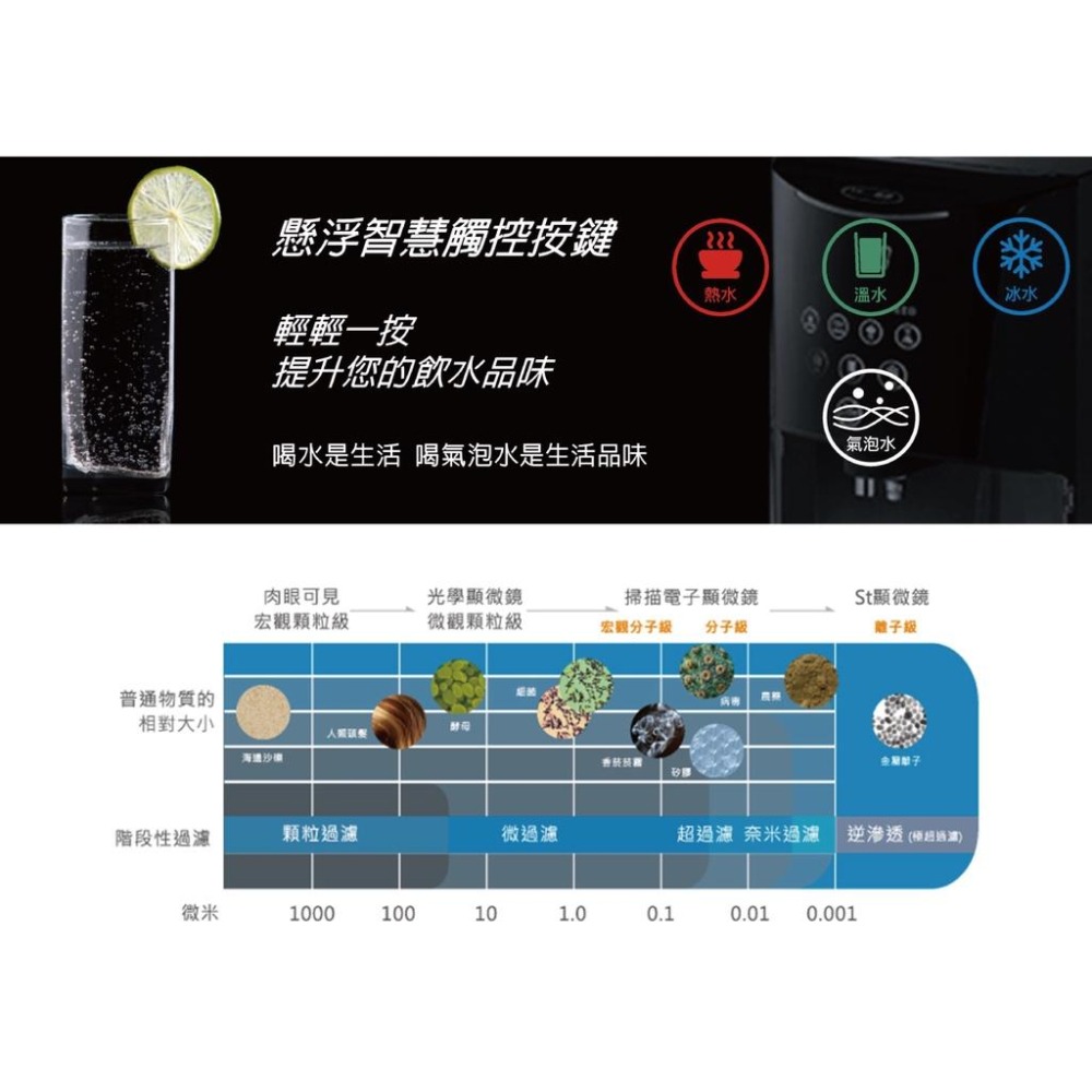 【LCW龍泉】LC-8871-1AB LC-8871-2AB LC-8871 8871桌上型氣泡水飲水機 時尚白 典雅紅-細節圖4