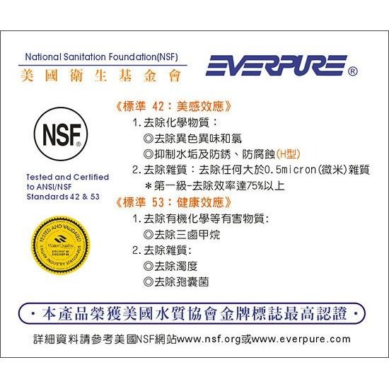 【台灣愛惠浦】I20002 i20002 金色雷射標籤 原廠公司貨 EVERPURE 濾芯 濾心 贈禮卷300 大山淨水-細節圖3