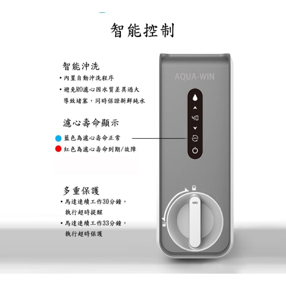 【水精靈 AQUA WIN】AW-600 廚下型淨熱一體RO機 淨水器 RO機 瞬熱機 飲水機 大山淨水 600-細節圖8