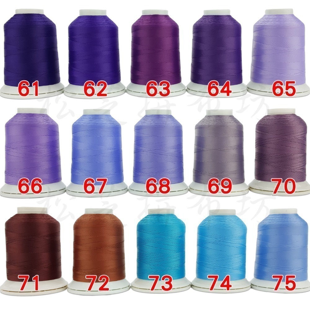 新色系 任選15顆  polyester 75D/3 長纖系列 3股車縫線、刺繡線 700M【96色全套】-細節圖6