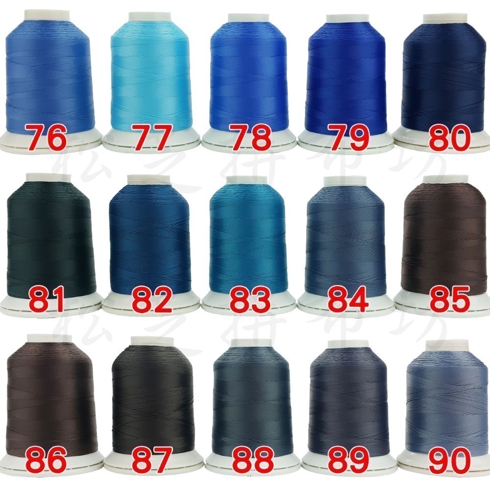 新色系 任選15顆  polyester 75D/3 長纖系列 3股車縫線、刺繡線 700M【96色全套】-細節圖7
