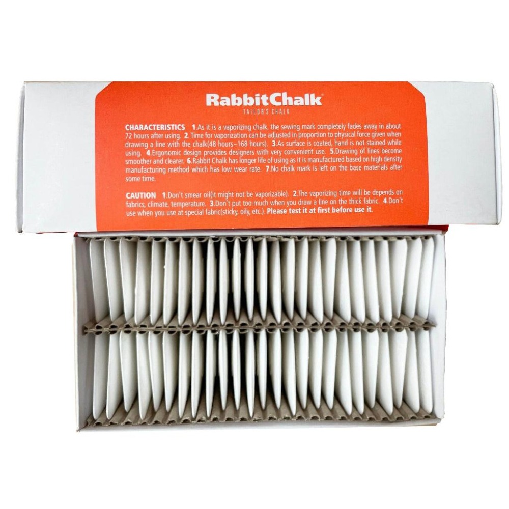 【50片入】正品 原裝進口 韓國 RABBIT CHALK 玉兔牌 隱形粉土餅 隱形 劃粉 記號  熨斗一燙即可消失-細節圖3