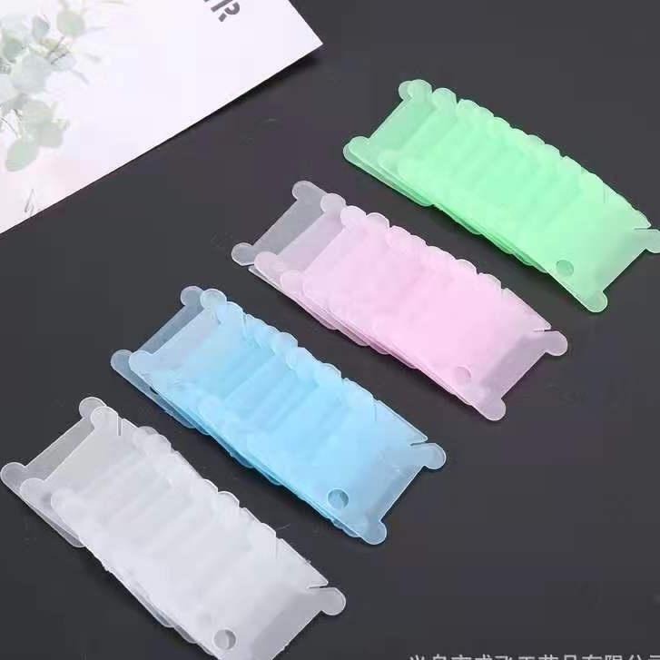 繡線整理片 繡線板 繞線板 刺繡工具 俄羅斯刺繡 十字繡工具 塑膠片 半透明 磨砂-細節圖2