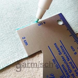 SG-700 多功能 縫份量尺 - 公製【鋁製材質】縫紉手作的好幫手 可熨燙-細節圖4