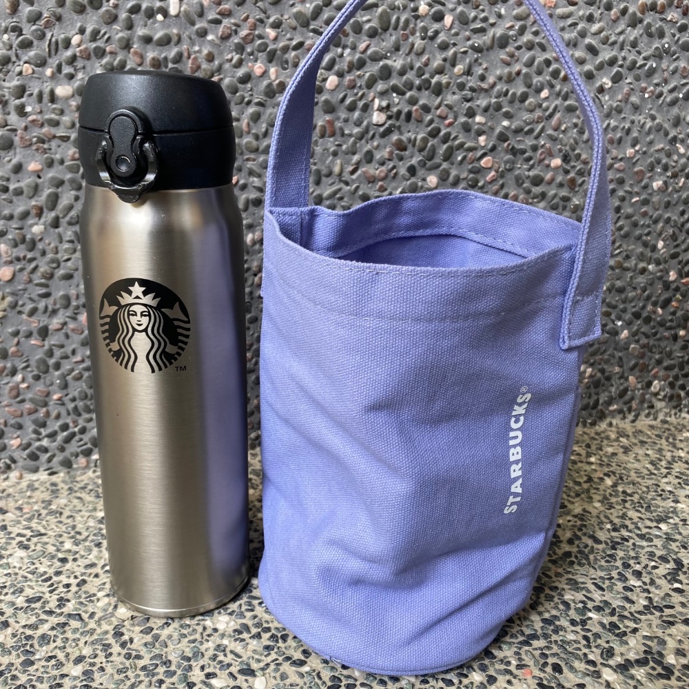 ￼星巴克紫女神筒型隨行杯袋 星巴克女神隨行杯袋 棉麻手提袋 星巴克飲料提袋 星巴克女神手提袋 單杯提袋-細節圖5