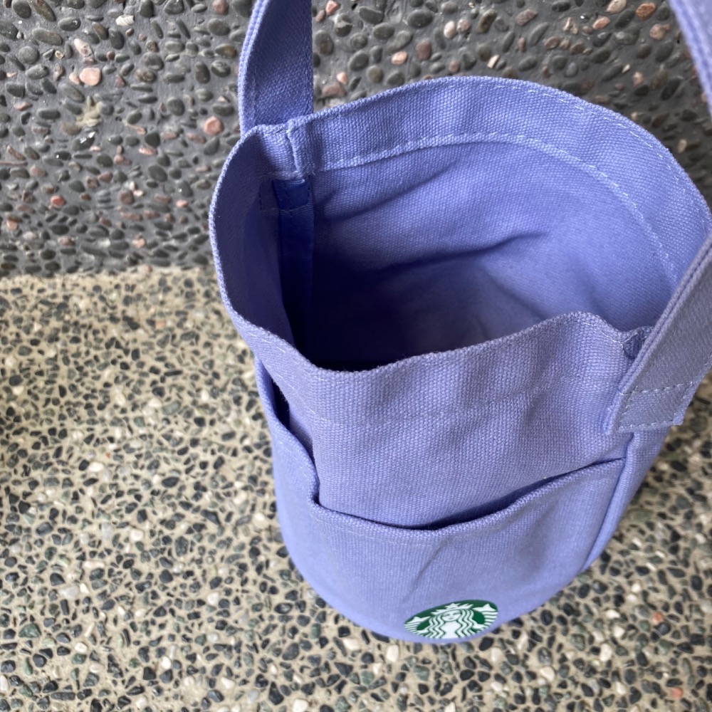 ￼星巴克紫女神筒型隨行杯袋 星巴克女神隨行杯袋 棉麻手提袋 星巴克飲料提袋 星巴克女神手提袋 單杯提袋-細節圖6