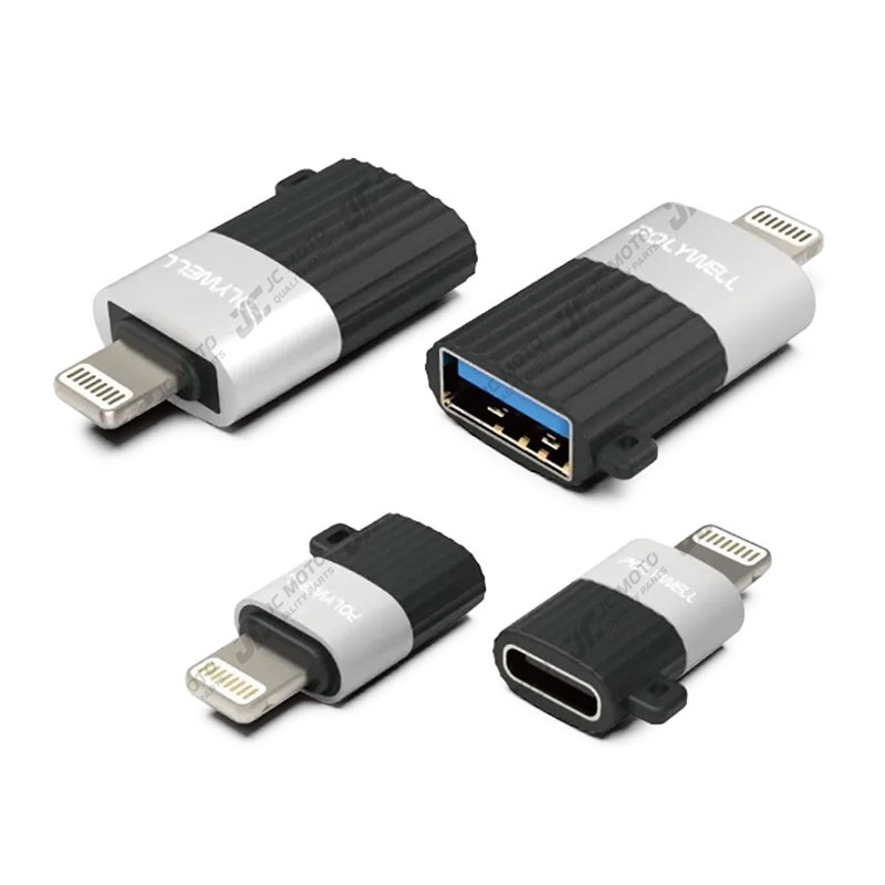 【JC-MOTO】 POLYWELL 蘋果轉接器 Lightning USB-A USB-C 適用iPhone-細節圖2