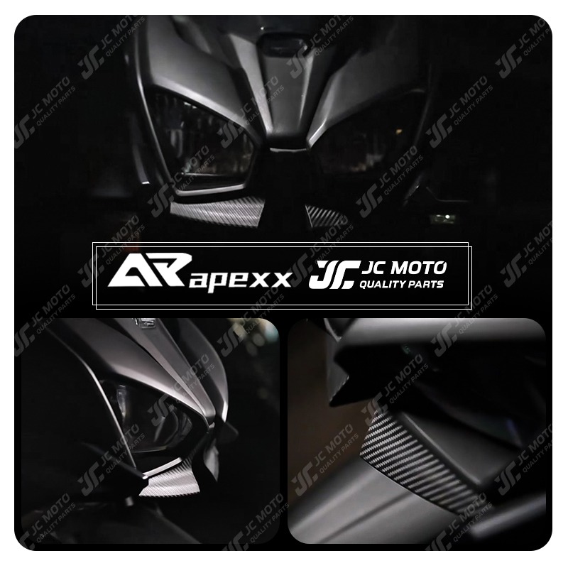 【JC-MOTO】 APEXX FORCE 2.0 碳纖維 壓花 下巴 大燈下飾蓋 下導流 導流蓋-細節圖8